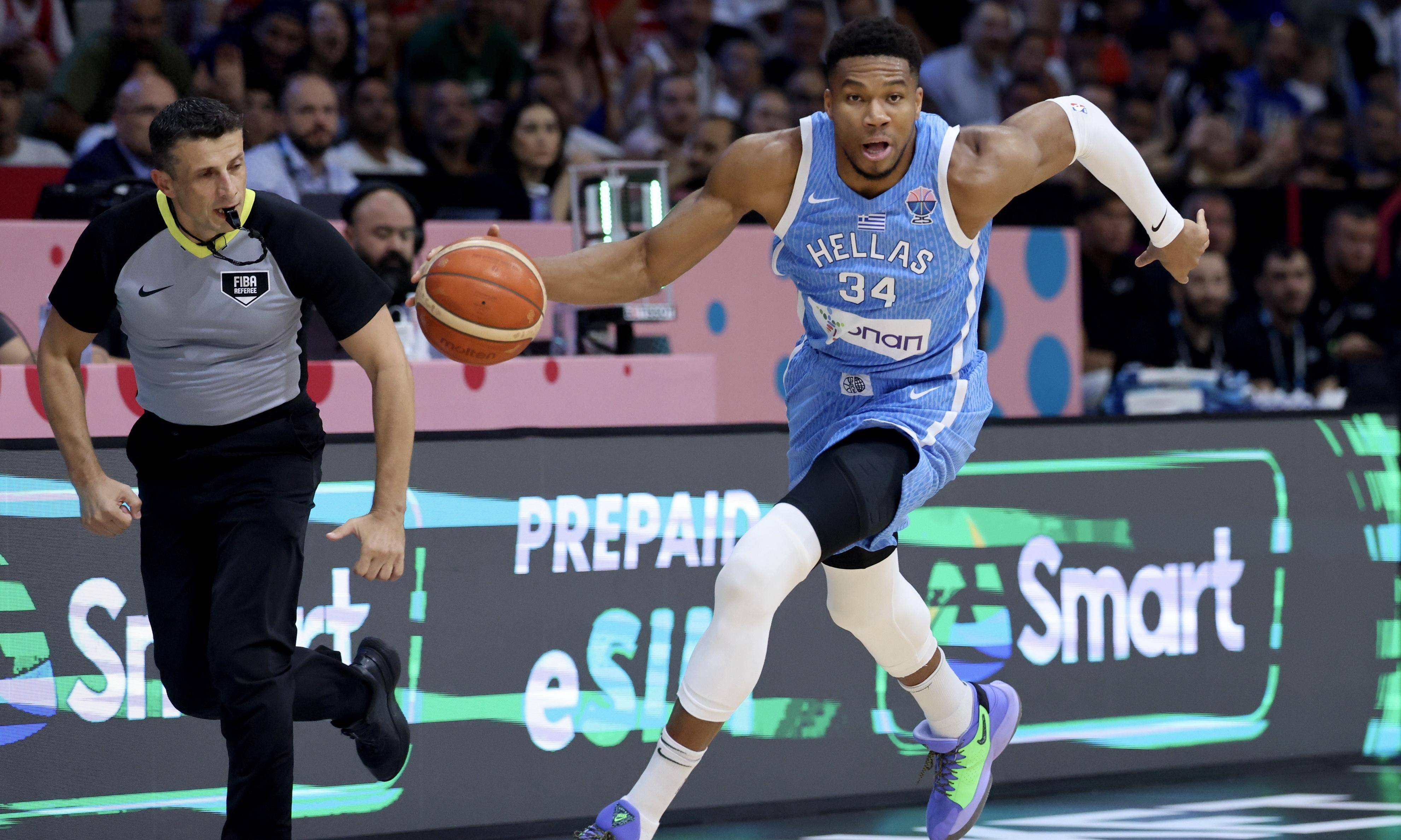 希腊男篮横扫篮网,字母哥打破历史纪录 希腊男篮横扫篮网,字母哥打破历史纪录